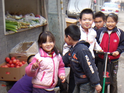 Friendly Chinese children