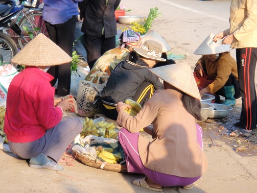 Street market in Vietnam