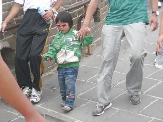 Girl on Great Wall