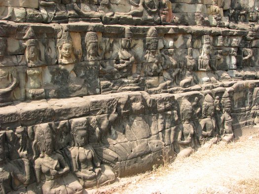 Angkor Wall relief sculpture