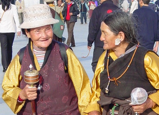 Beads and prayer wheels