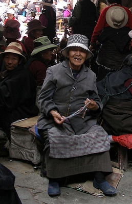 Rest area in the Lhasa Barkor