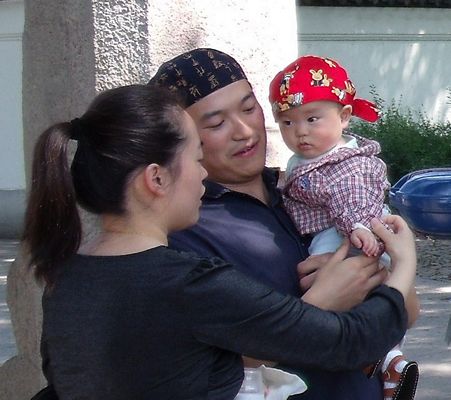 Bandana bandanna China baby close-up