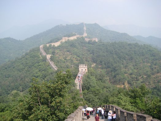 Great Wall running into distance