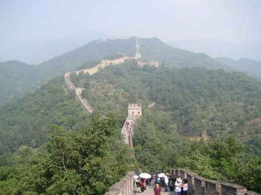 Great Wall running into distance