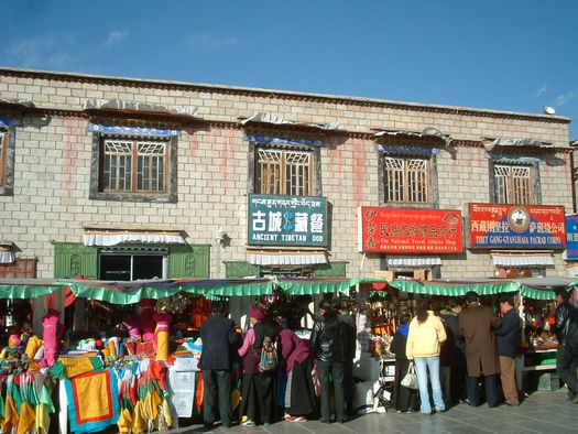 Tibet Barkor market near Jokhang Temple