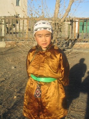 Mongolian boy named Bymba