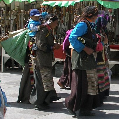 Tibetan women in Barkor