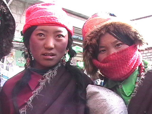 Tibetan nomad young women